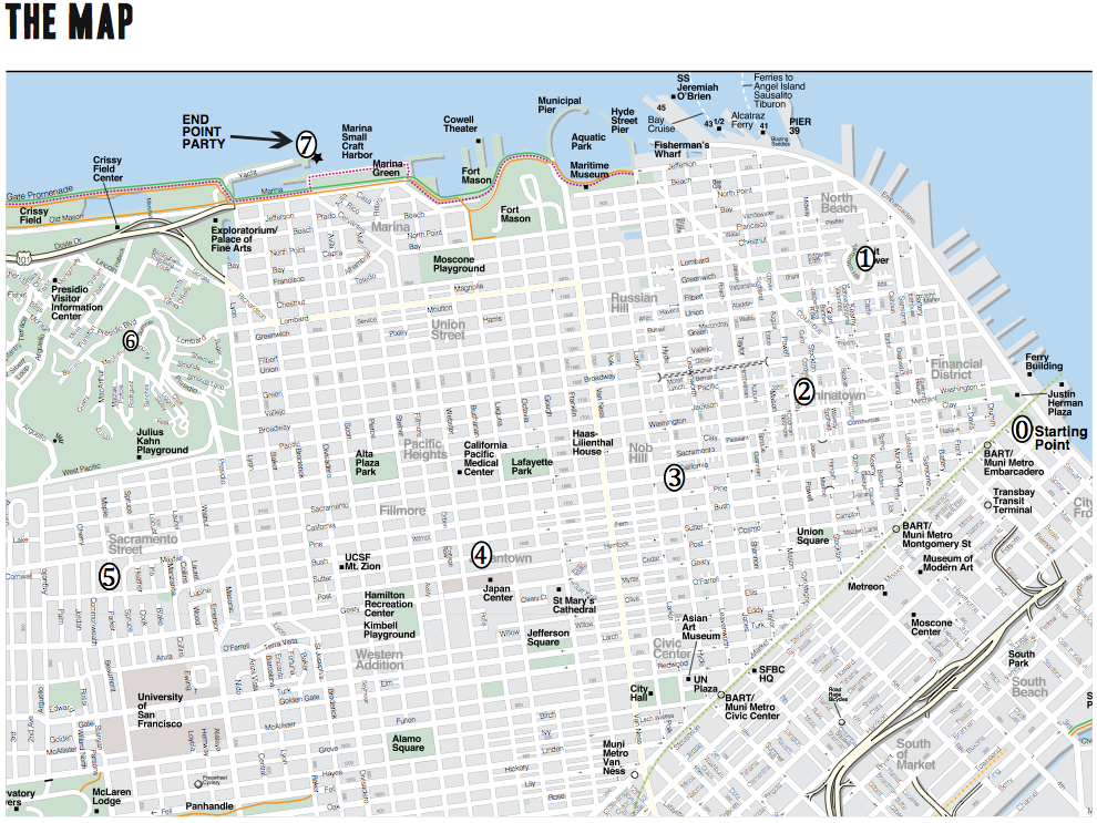 Map from 6/23/07 SF run